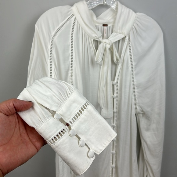 Free people Roam Wild Blouse Sz L - Picture 7 of 13